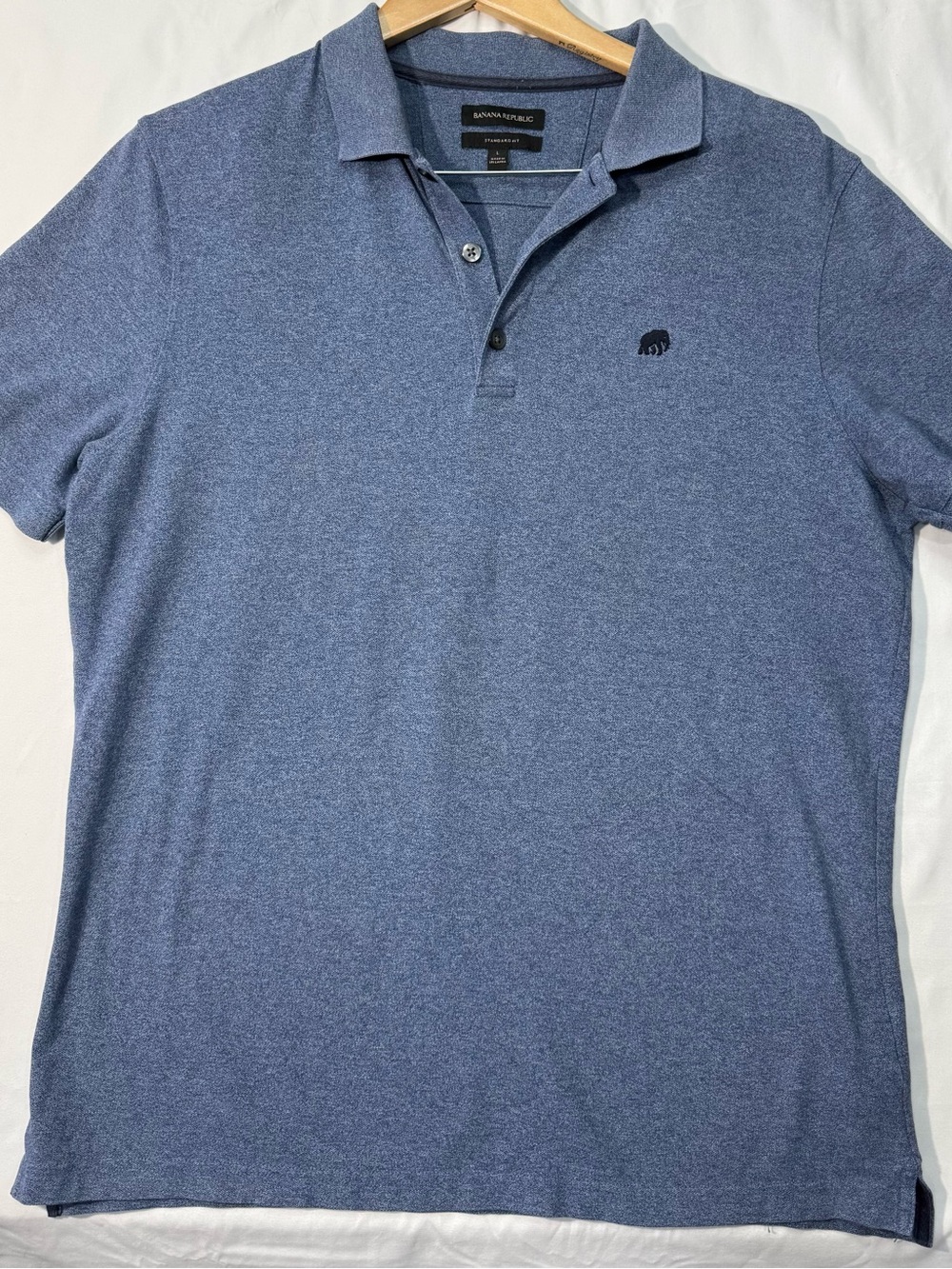 Banana Republic Men’s Blue Heather Polo Shirt